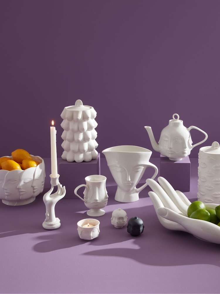 Jonathan Adler White Eve Candle Holder - Image 1 of 2