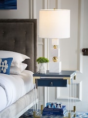 Jonathan Adler White Marcel Vase - Image 3 of 7