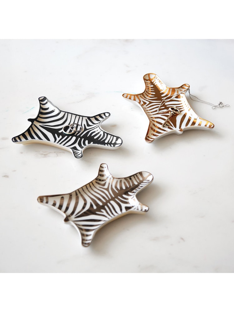 Jonathan Adler Gold Zebra Stacking Dish - Image 1 of 3