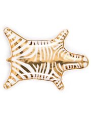 Jonathan Adler Gold Zebra Stacking Dish - Image 2 of 3