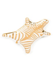 Jonathan Adler Gold Zebra Stacking Dish - Image 3 of 3