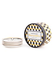 Jonathan Adler Set of 4 Black Marseilles Coasters - Image 2 of 7