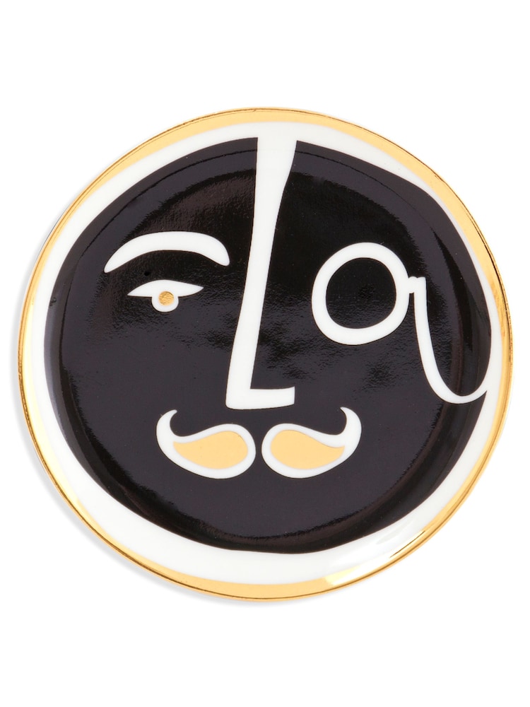 Jonathan Adler Set of 4 Black Marseilles Coasters - Image 7 of 7