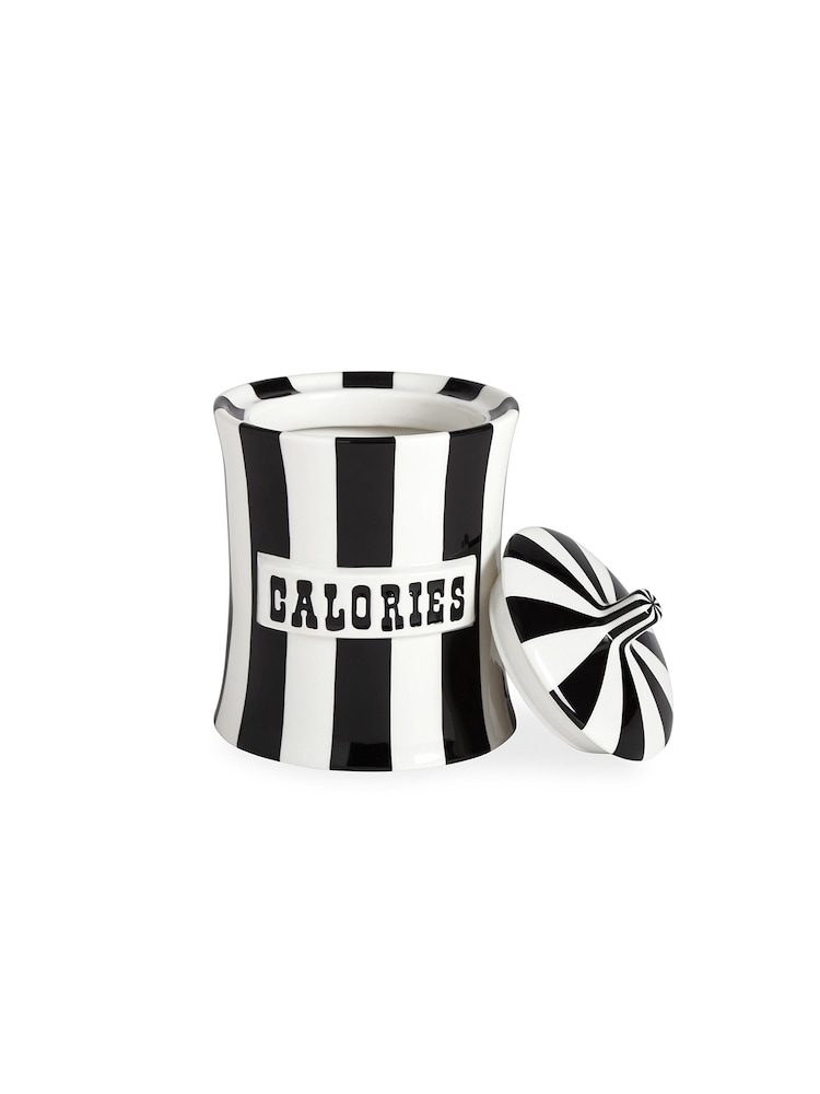 Jonathan Adler Black Vice Calories Canister - Image 2 of 3