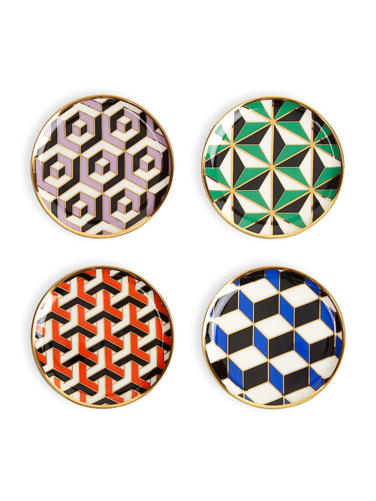 Jonathan Adler Set of 4 Versailles Coasters - Image 2 of 3