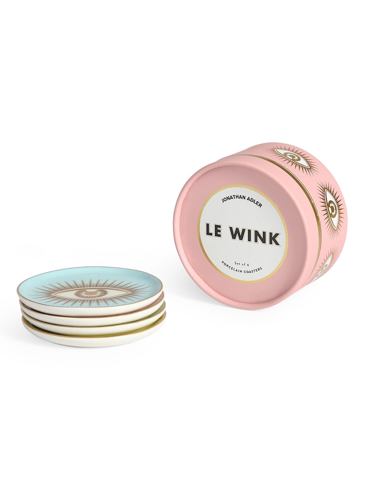 Jonathan Adler Set of 4 Le Wink Coasters - Image 3 of 3