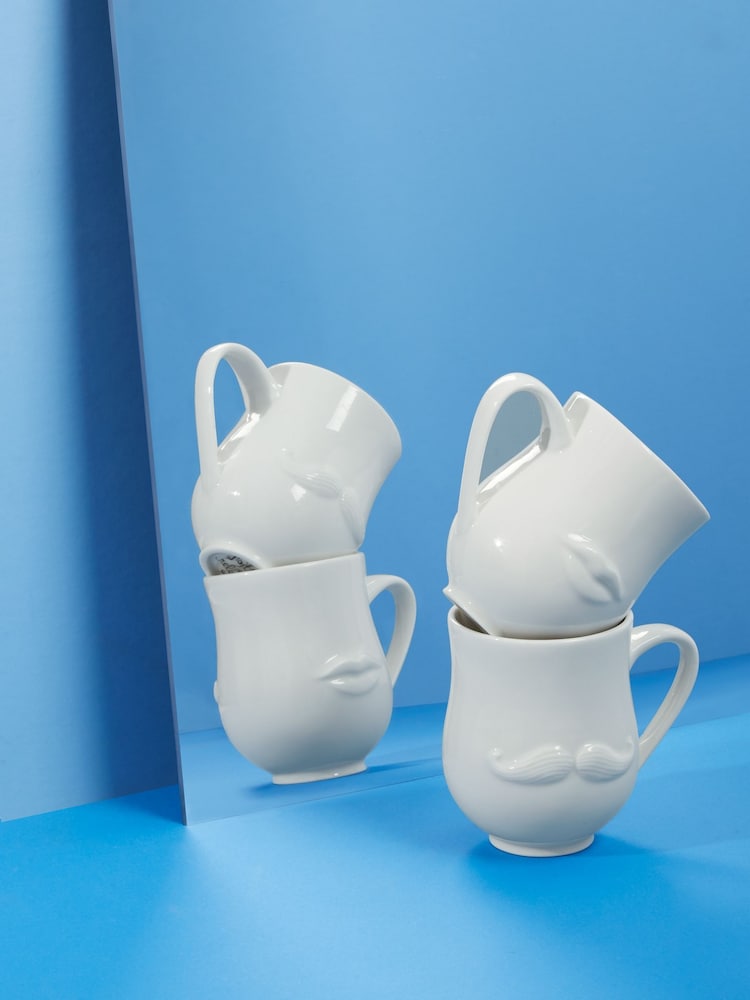 Jonathan Adler White Mr & Mrs Muse Mug - Image 1 of 3 Jonathan Adler White Mr & Mrs Muse Mug - Image 1 of 3