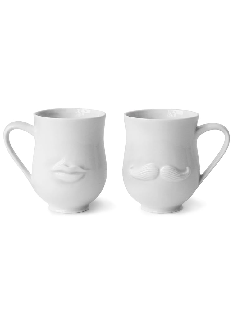 Jonathan Adler White Mr & Mrs Muse Mug - Image 3 of 3 Jonathan Adler White Mr & Mrs Muse Mug - Image 3 of 3