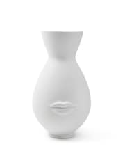 Jonathan Adler White Mr & Mrs Muse Reversible Vase - Image 2 of 4