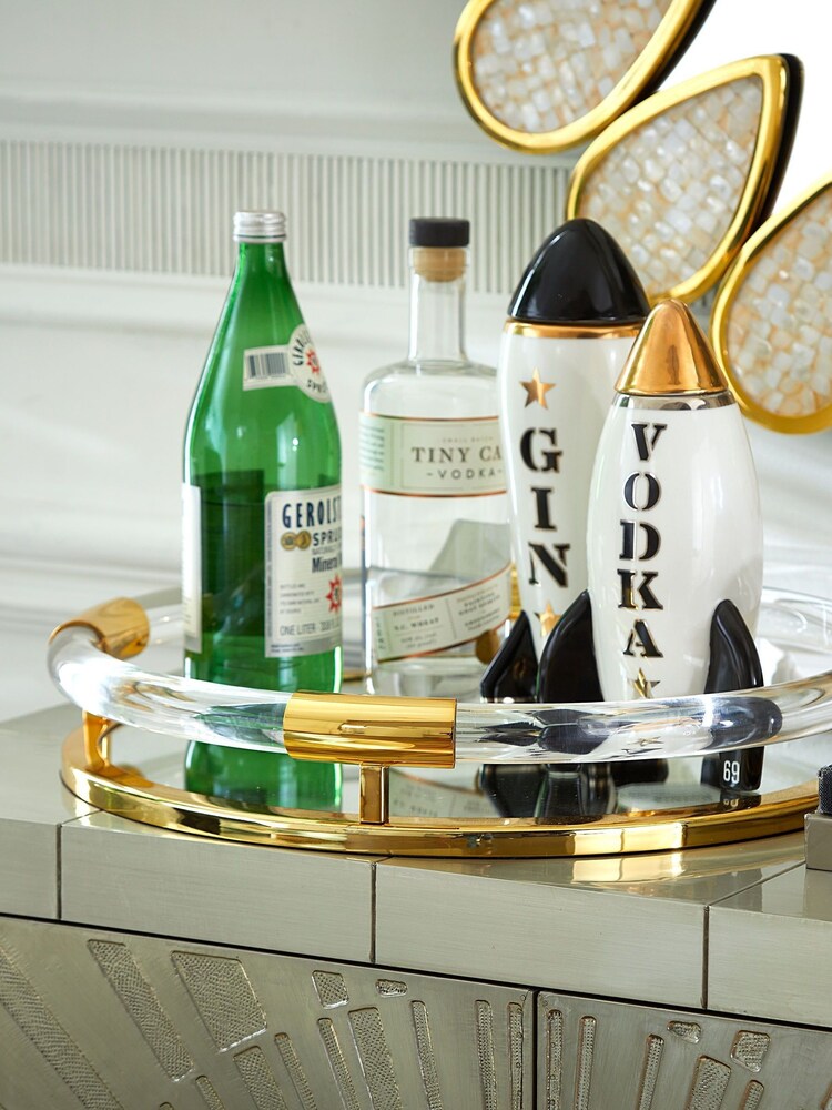 Jonathan Adler White Rocket Gin Decanter - Image 4 of 4