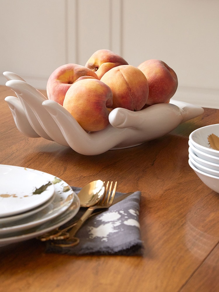 Jonathan Adler White Eve Fruit Bowl - Image 1 of 6