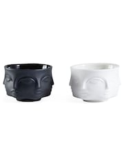 Jonathan Adler Black Muse Salt & Pepper Cellars - Image 2 of 3