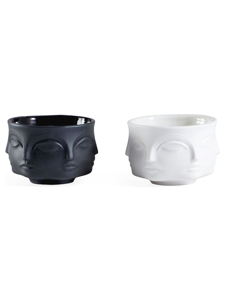 Jonathan Adler Black Muse Salt & Pepper Cellars - Image 2 of 3