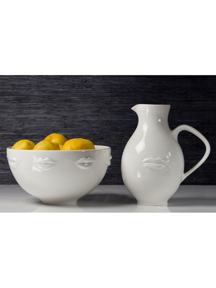 Jonathan Adler White Gala Serving Bowl - Image 1 of 3