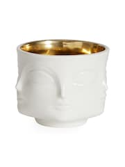 Jonathan Adler White/Gold Dora Maar Condiment Bowl - Image 2 of 3