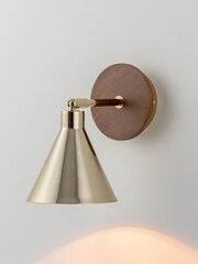Houseof. Brass Cone Wall Light - Image 3 of 6