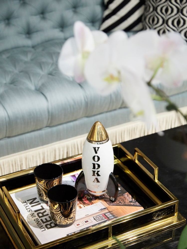 Jonathan Adler White Rocket Vodka Decanter - Image 1 of 5
