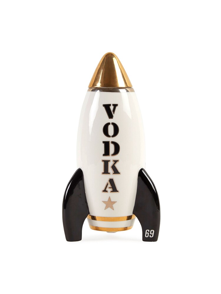 Jonathan Adler White Rocket Vodka Decanter - Image 2 of 5
