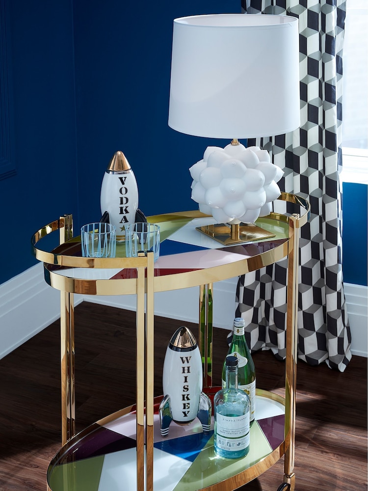 Jonathan Adler White Rocket Vodka Decanter - Image 5 of 5