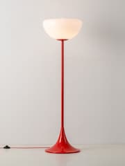 Houseof. Jam Red Glass Bowl Floor Lamp - Image 1 of 5