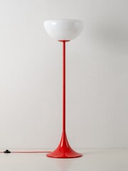 Houseof. Jam Red Glass Bowl Floor Lamp - Image 2 of 5