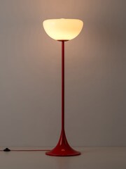 Houseof. Jam Red Glass Bowl Floor Lamp - Image 3 of 5
