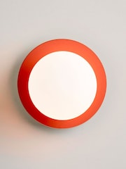 Houseof. Peel Orange Opal Disk Wall Bathroom Light - Image 2 of 6