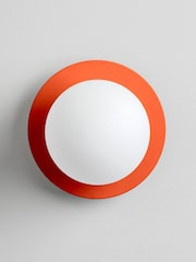 Houseof. Peel Orange Opal Disk Wall Bathroom Light - Image 3 of 6
