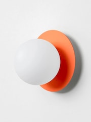 Houseof. Peel Orange Opal Disk Wall Bathroom Light - Image 5 of 6
