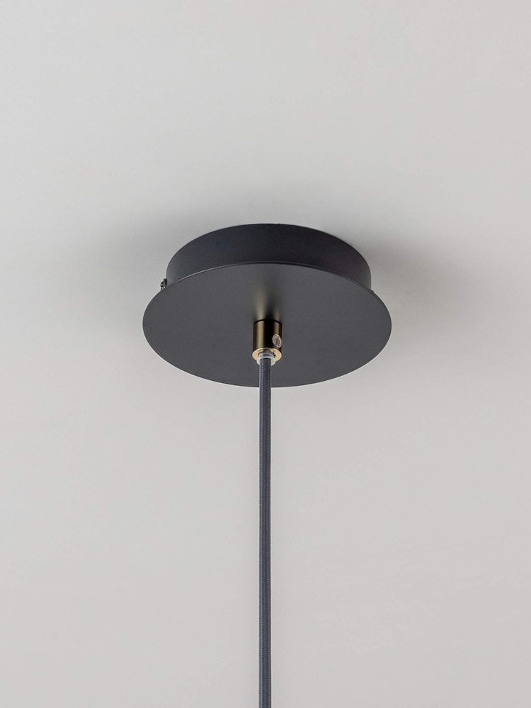 Houseof. Charcoal Grey Cone Pendant Ceiling Light - Image 6 of 6 Houseof. Charcoal Grey Cone Pendant Ceiling Light - Image 6 of 6