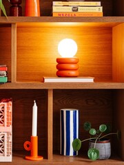 Houseof. Peel Orange Tube Rechargeable Table Lamp - Image 2 of 6