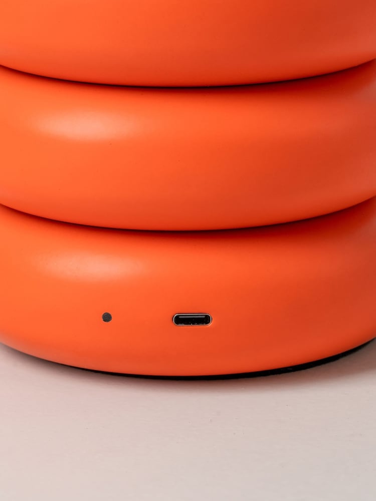 Houseof. Peel Orange Tube Rechargeable Table Lamp - Image 6 of 6