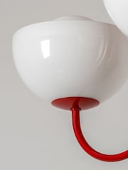 Houseof. Jam Red Glass Bowl Light - Image 5 of 6