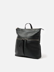 Oliver Bonas Black Large Anie Multi Pocket Backpack - Image 2 of 7