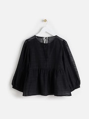 Oliver Bonas Textured Sheer Blouse - Изображение 2 из 6