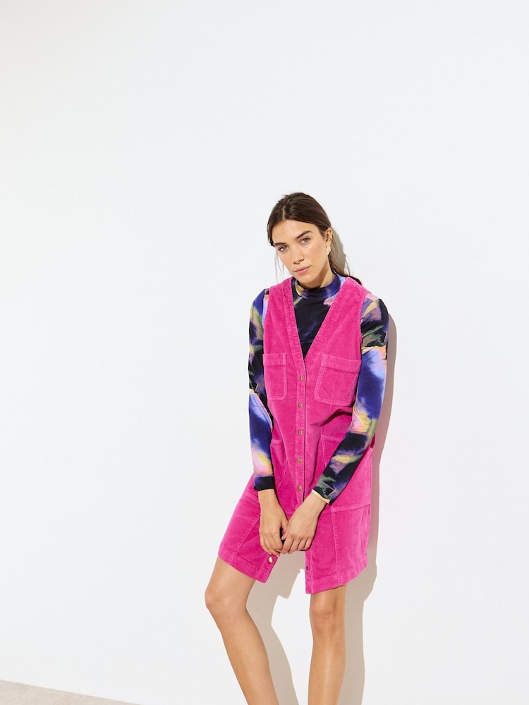 Rochie mini-panafore din velur Oliver Bonas - Image 1 of 8
