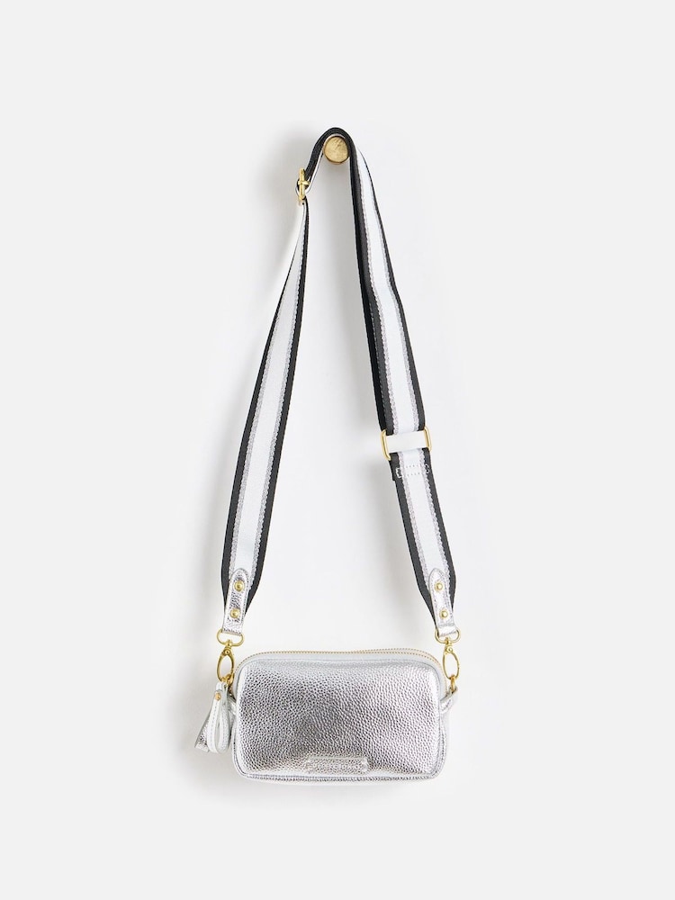 Oliver Bonas Silver Naha Cross-Body Bag - Image 1 of 8
