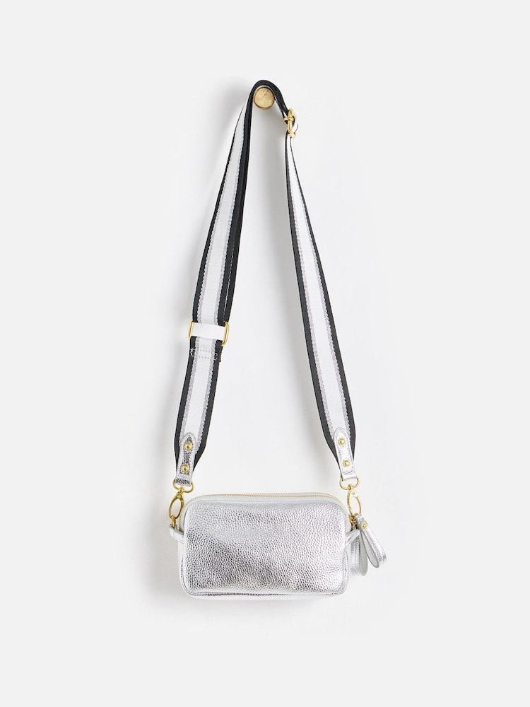 Oliver Bonas Silver Naha Cross-Body Bag - Image 2 of 8