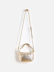 Oliver Bonas Gold Murphy Small Metallic Cross-Body Bag - Image 1 of 6