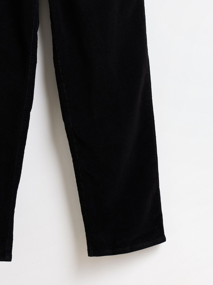 Oliver Bonas Black Corduroy Straight Leg Trousers - Image 8 of 8