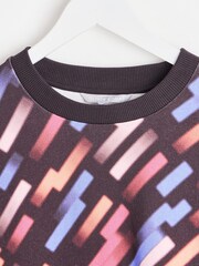 Oliver Bonas Geometrijski potisk; vzorec 100% Cotton zgornji del trenirke; majica za treniranje - Slika 3 iz 6