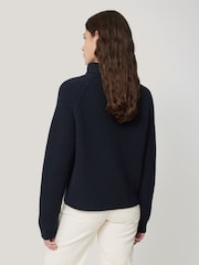 Jigsaw Blue merino fisherman junmper - Image 5 of 7
