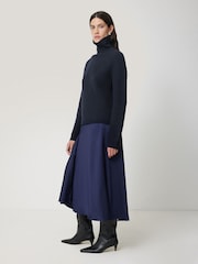 Jigsaw Blue merino fisherman junmper - Image 6 of 7