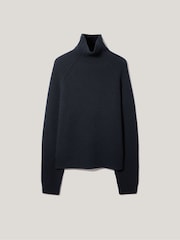 Jigsaw Blue merino fisherman junmper - Image 7 of 7