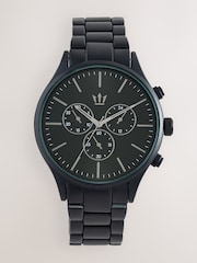 Black Tone Pattern Bracelet Watch - Image 1 of 5