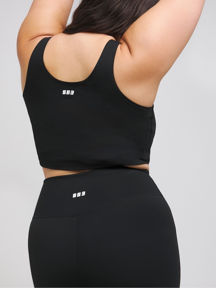 Simply Be Black Magisculpt 360 Control Full Flared Yoga Pants - Image 4 of 4