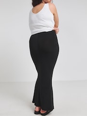 Simply Be Black Slinky Maxi Skirt - Image 2 of 4