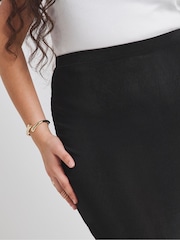 Simply Be Black Slinky Maxi Skirt - Image 4 of 4