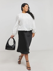 Simply Be Textured Fluffy Blouse - Imagen 3 de 4