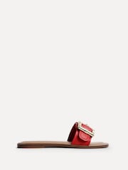Linzi Red Tyla Flat Sandals With Buckle - Image 2 of 5